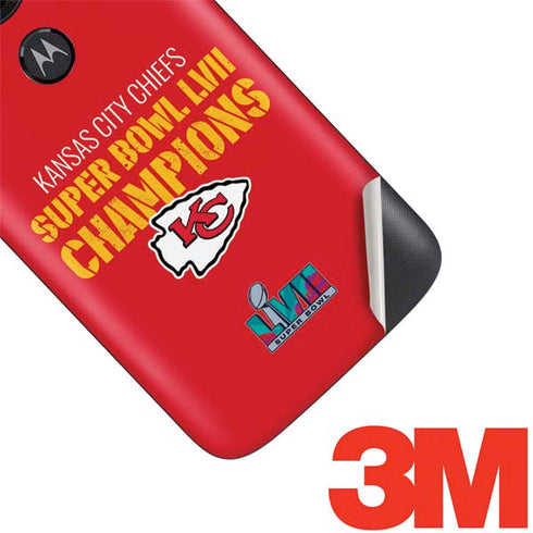 NFL Kansas City Chiefs Super Bowl LVII Champions Moto E5 Play Skin